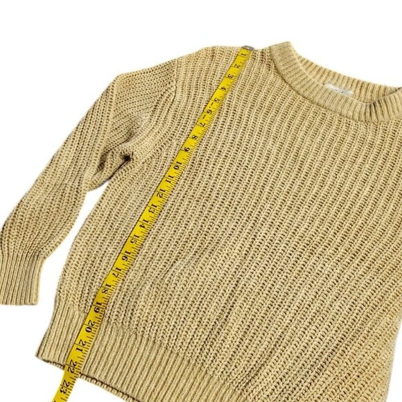 Aritzia Wilfred Salette Chenille Long Sleeve Crew Neck Sweater, Open Knit Size M - Picture 6 of 8